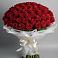 Букет 101 Красная роза Блэк Мэджик в Костино