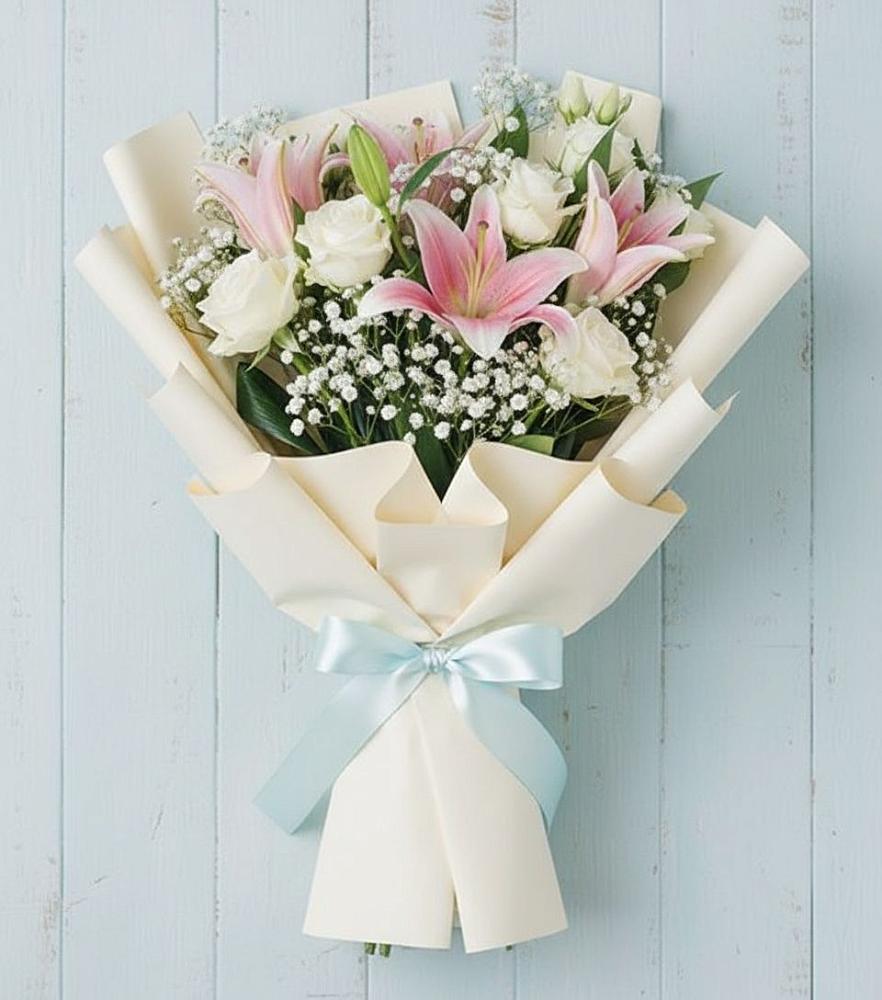 Букет цветов из: Лилии в Костино