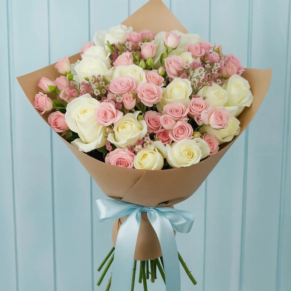 Букет цветов из: Розы в Костино