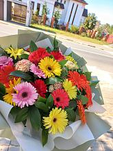 Букет цветов из:  Герберы #REPLACE_PRED# Костино