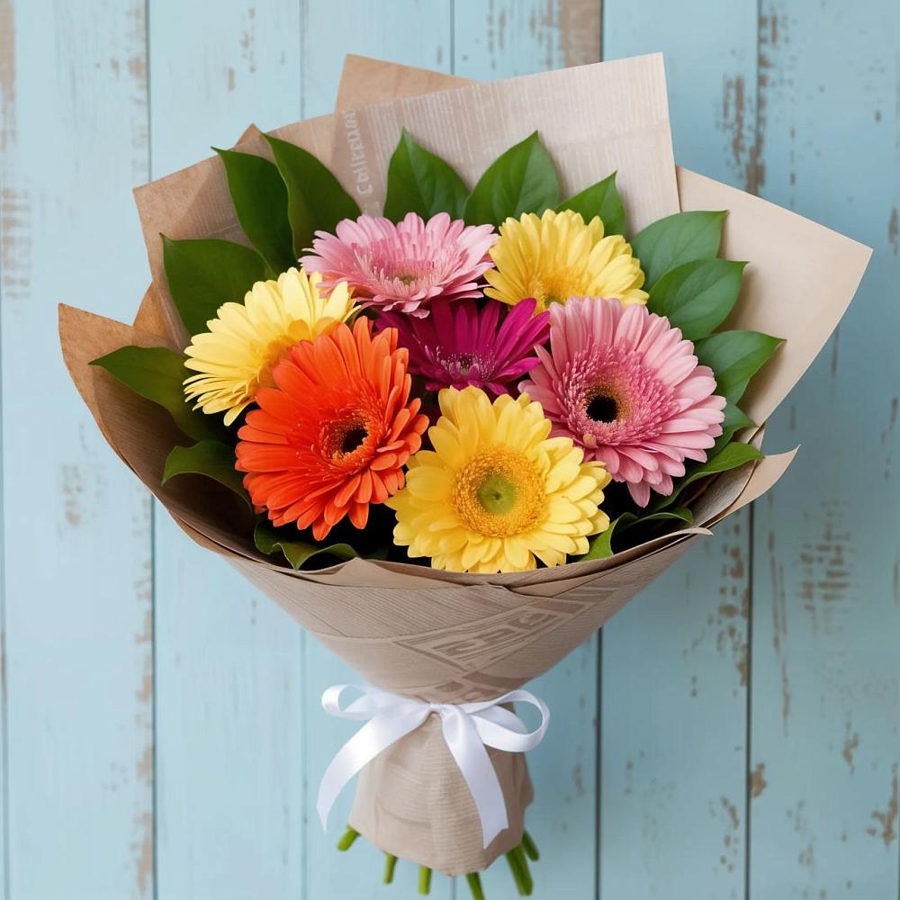 Букет цветов из: Герберы в Костино