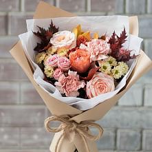 Букет цветов из:  Гвоздики, Хризантемы и Розы в Костино