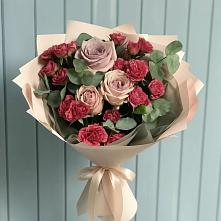 Букет цветов из:  Гвоздики и Розы в Костино