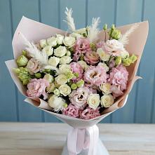 Букет цветов из:  Альстромерии и Розы в Костино