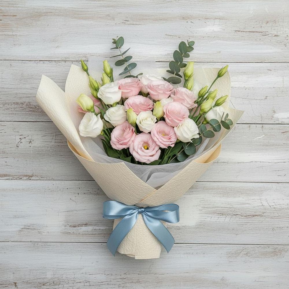 Букет цветов из: Лизиантусы в Костино